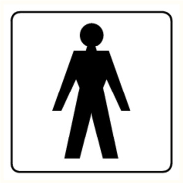 Pictogramme  Toilette Hommes